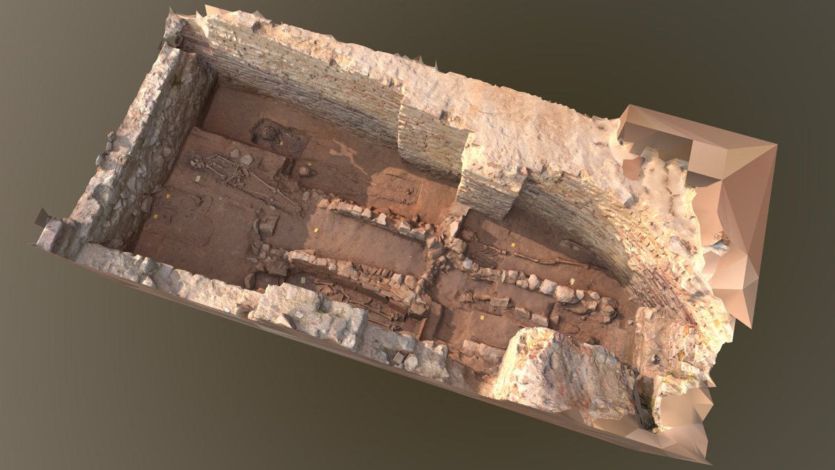 Archäologische Grabungsdokumentation Photogrammetrie Laserscanning 3D-Modell